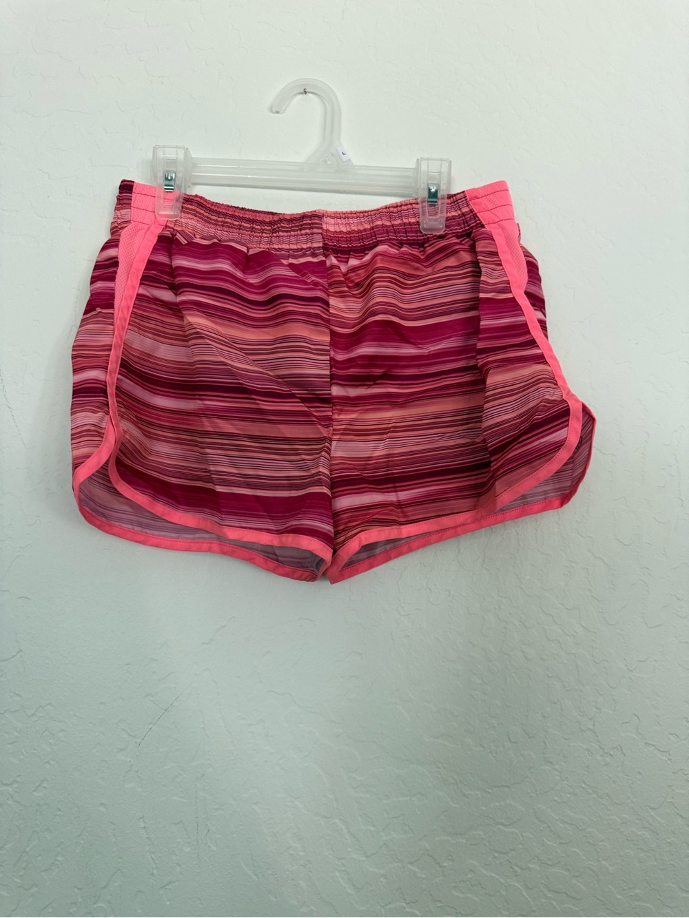 Champion Girl’s Pink Multi-Striped Athletic Shorts